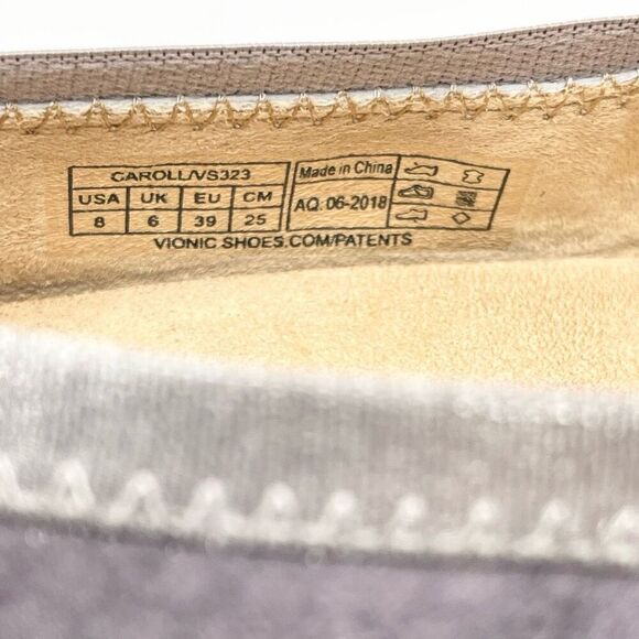 Vionic Caroll lavender print flats - Women’s US 8 - Picture 8 of 8